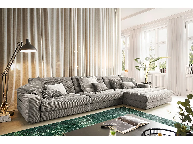 Divano - grigio pietra Velluto a coste - LANA