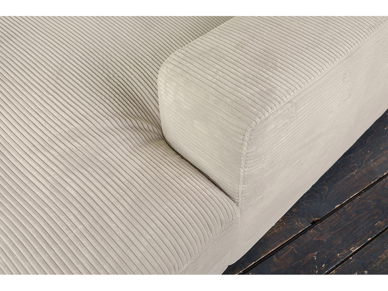 Bigsofa - Cremeweiß Cord - MADELINE