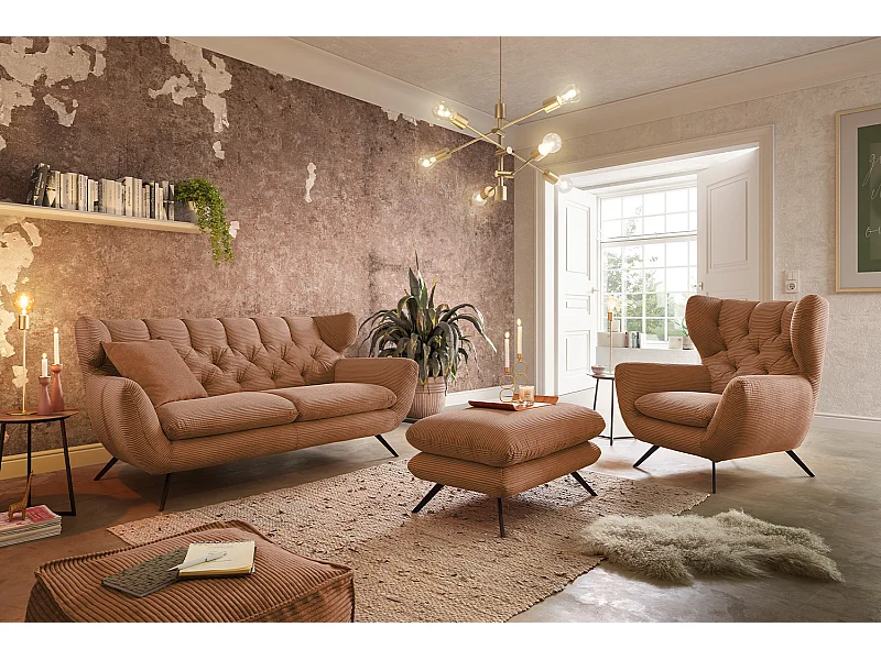 Ensemble - marron Velours côtelé - CHARME