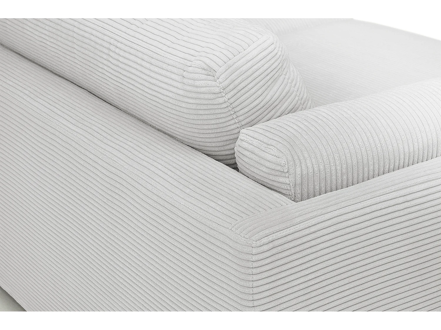 Big - gris clair Velours côtelé - RAINA