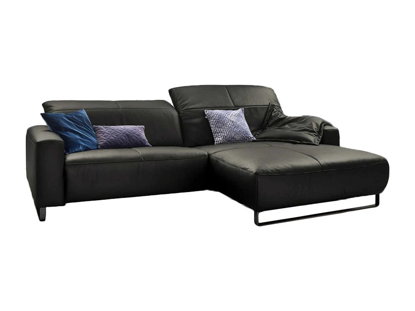 Ecksofa - Granit Leder - YORK