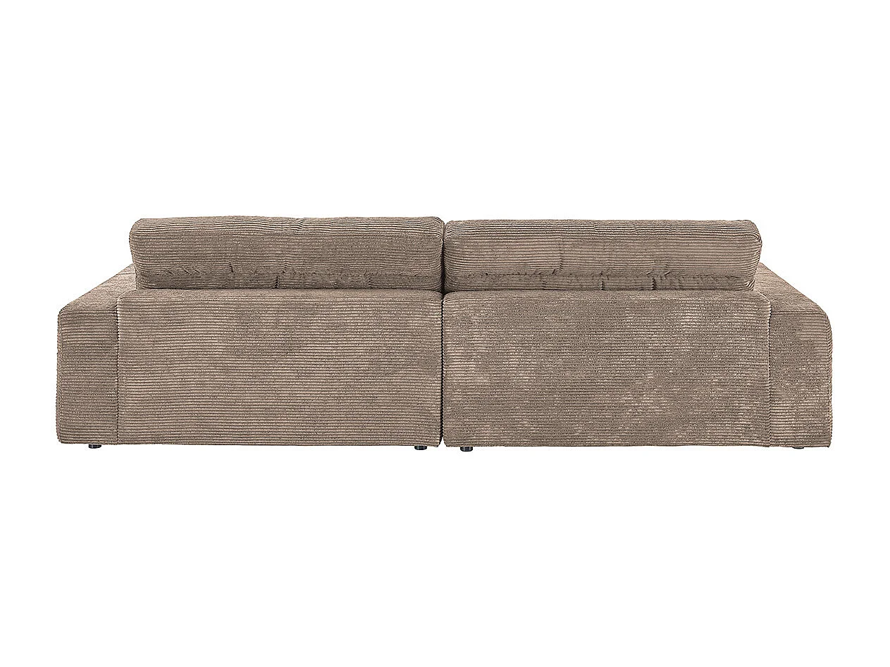 Ecksofa - Taupe Cord - LANA