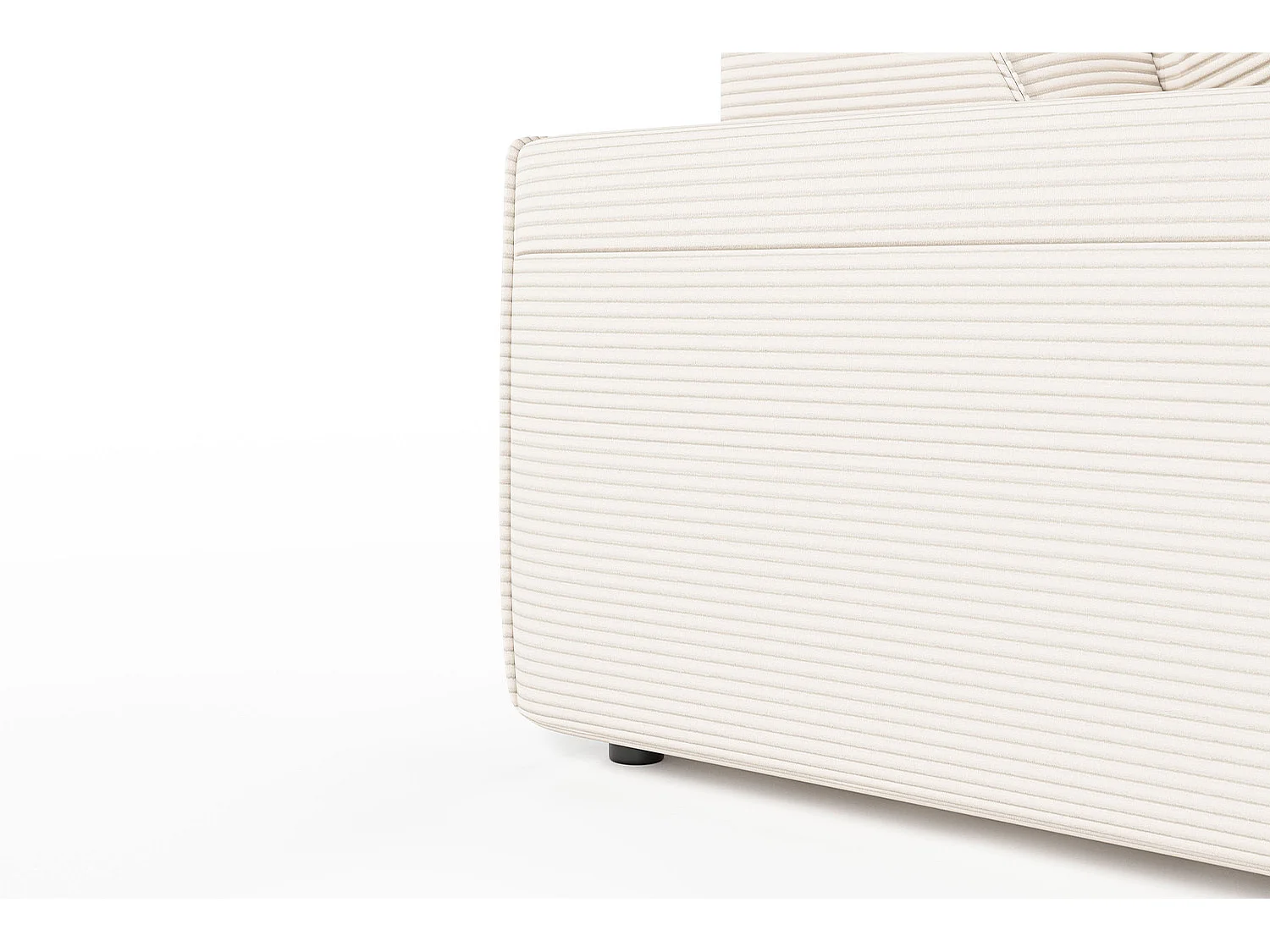 Canapé - blanc crème Velours côtelé - RANI