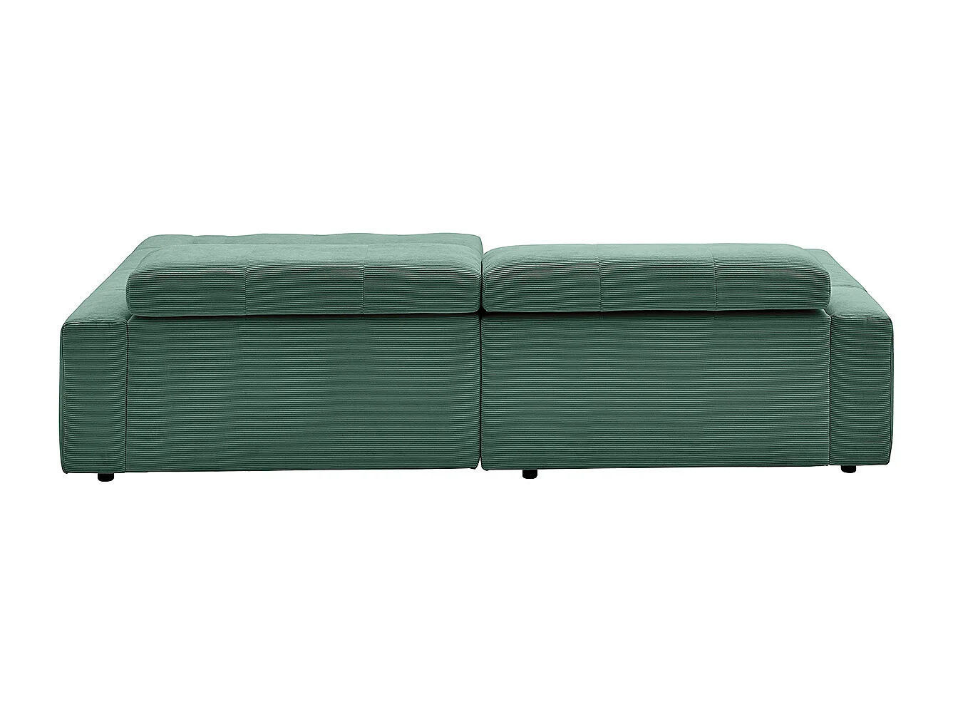 Canapé - vert émeraude Velours côtelé - RENO