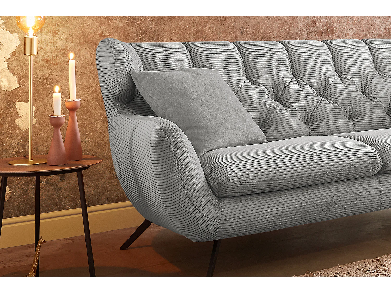 Sofa - Grau Cord - CHARME