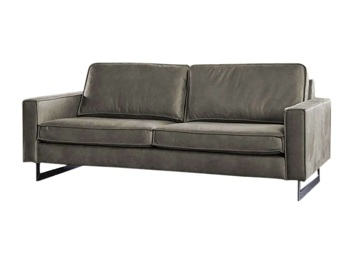 Sofa - Anthrazit Lederfaserstoff - VILNIUS