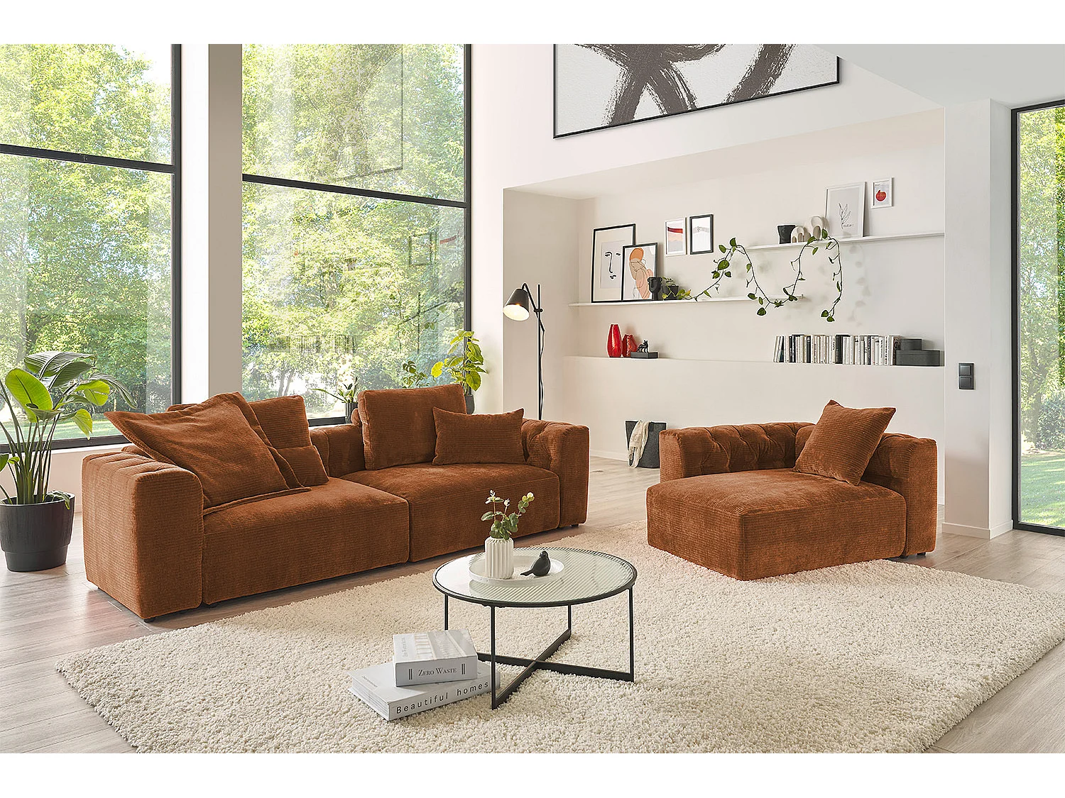 Sofa - Braun Cord - SEPHI