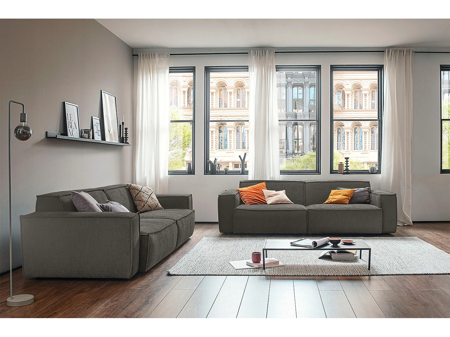 Sofa - Grijs Geweven stof - SAMU