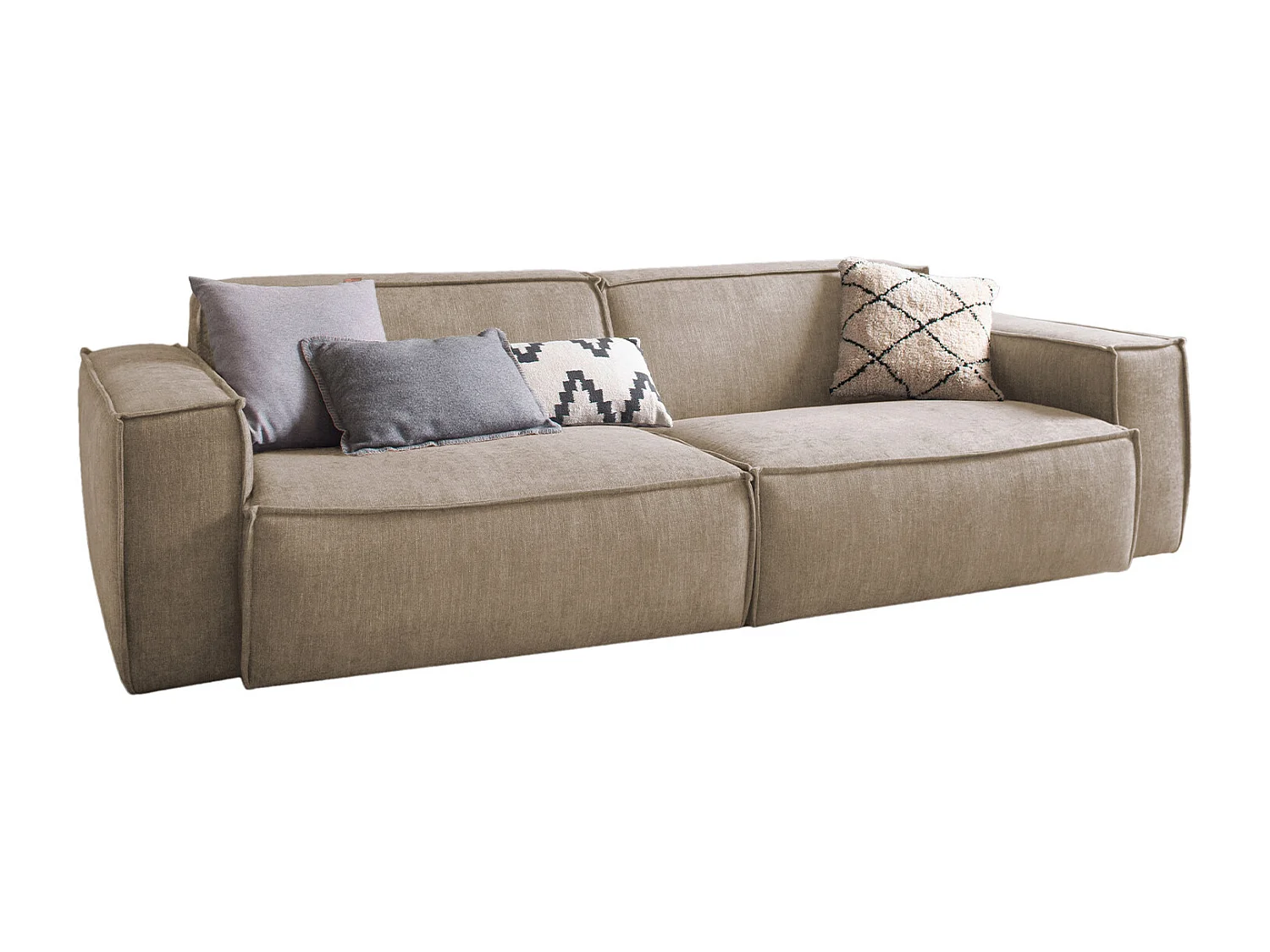 Sofa - Taupe Webstoff - SAMU