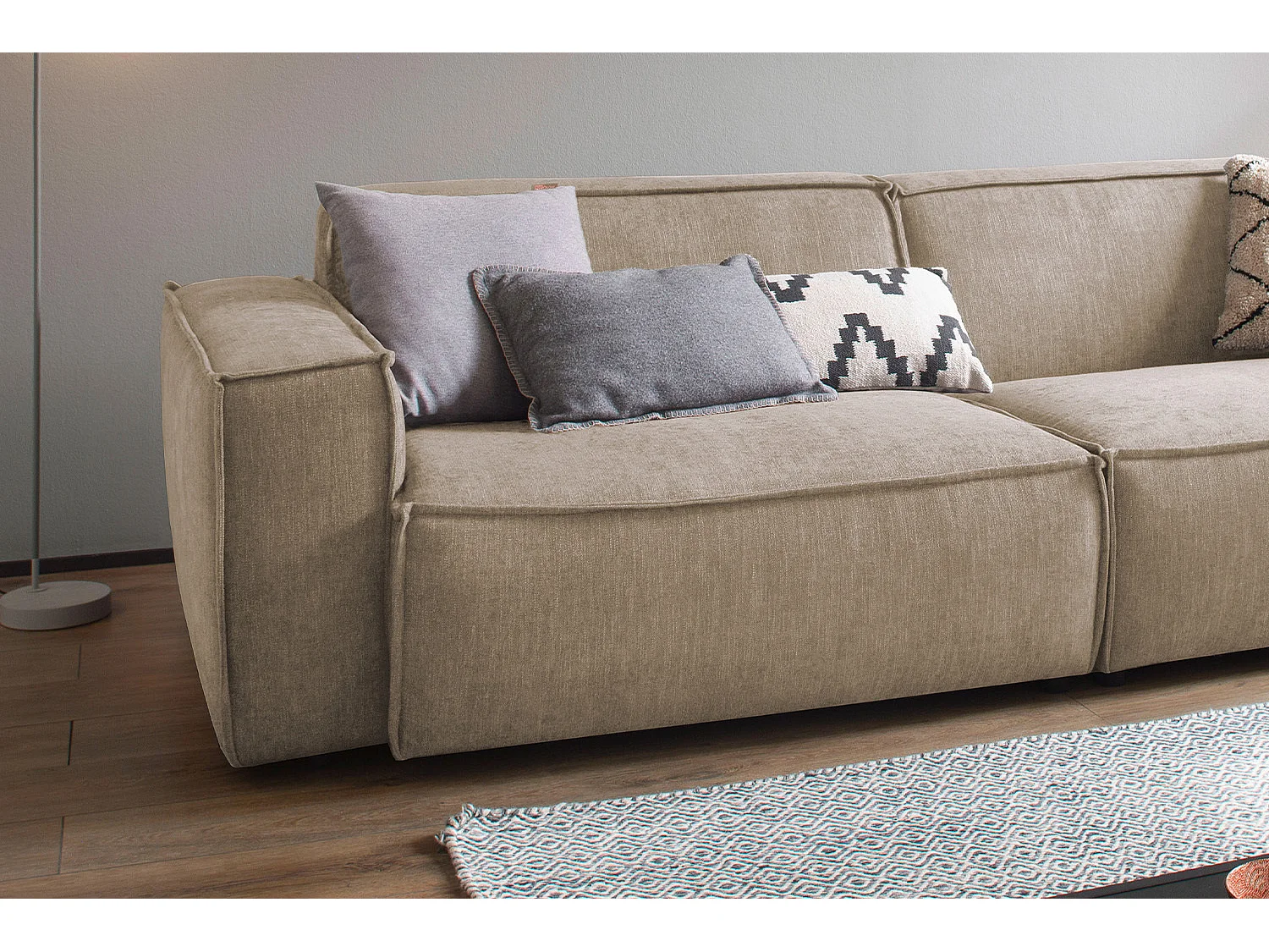 Sofa - Taupe Webstoff - SAMU