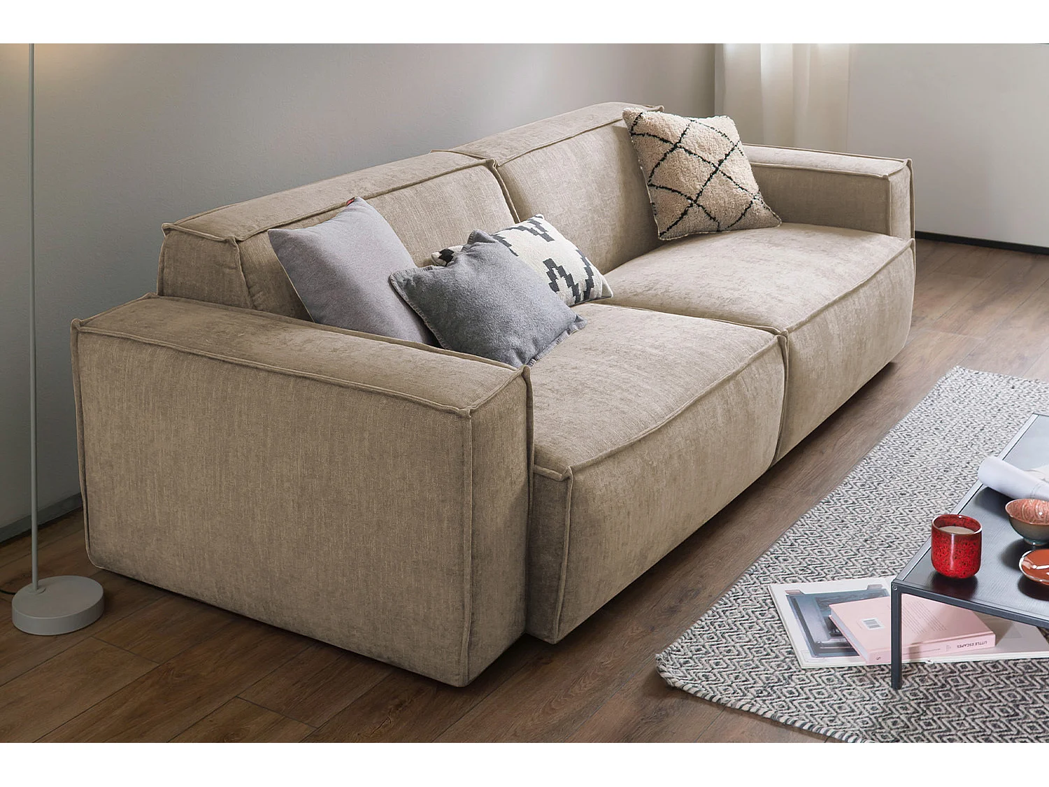 Sofa - Taupe Geweven stof - SAMU