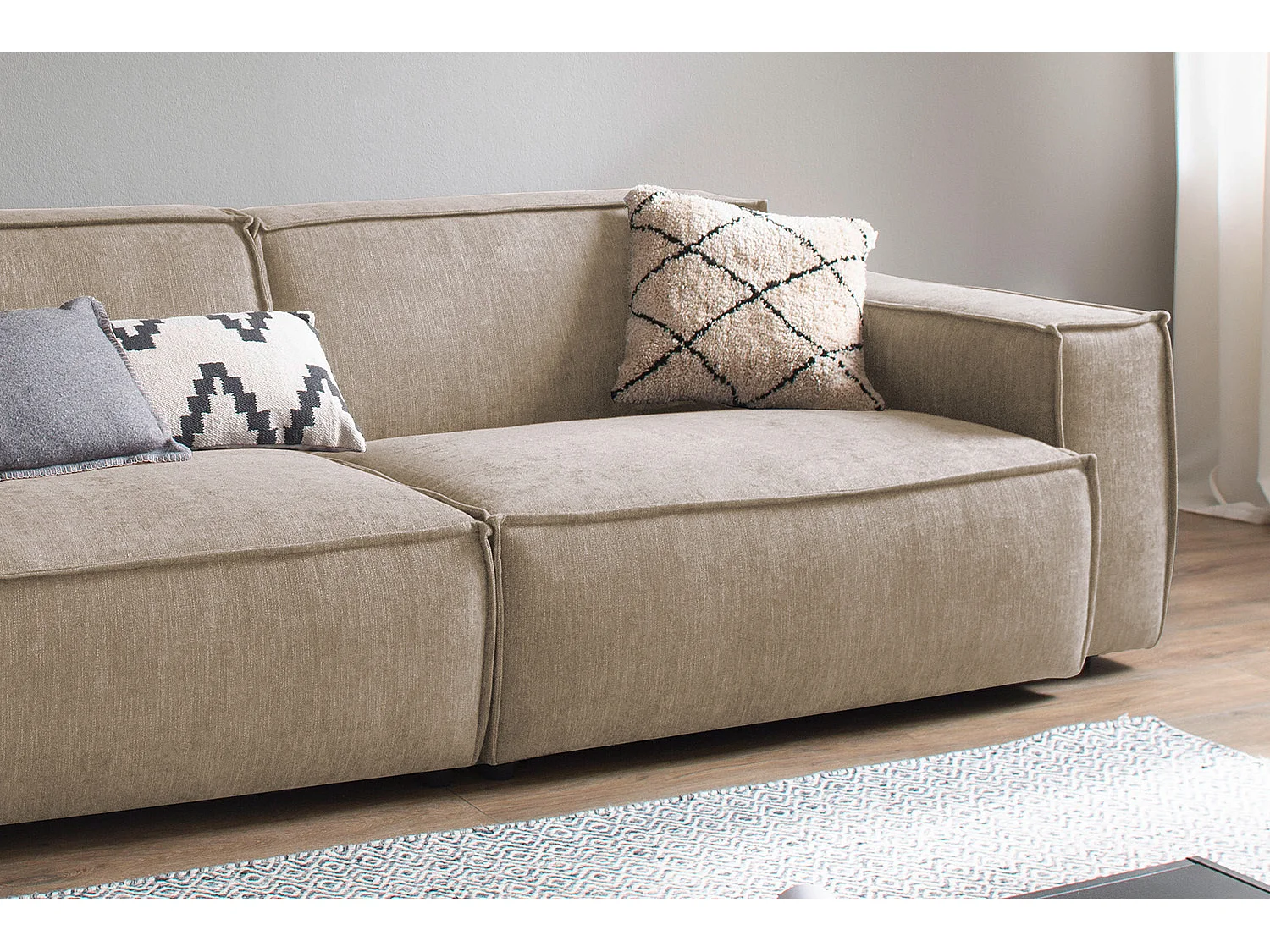 Sofa - Taupe Webstoff - SAMU