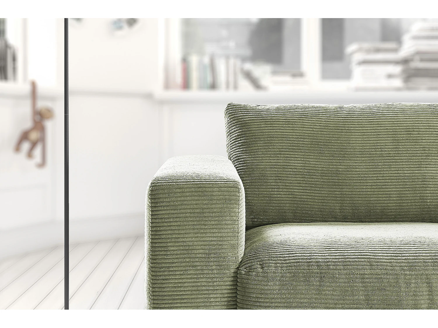 Sofa - Grün Cord - MADELINE