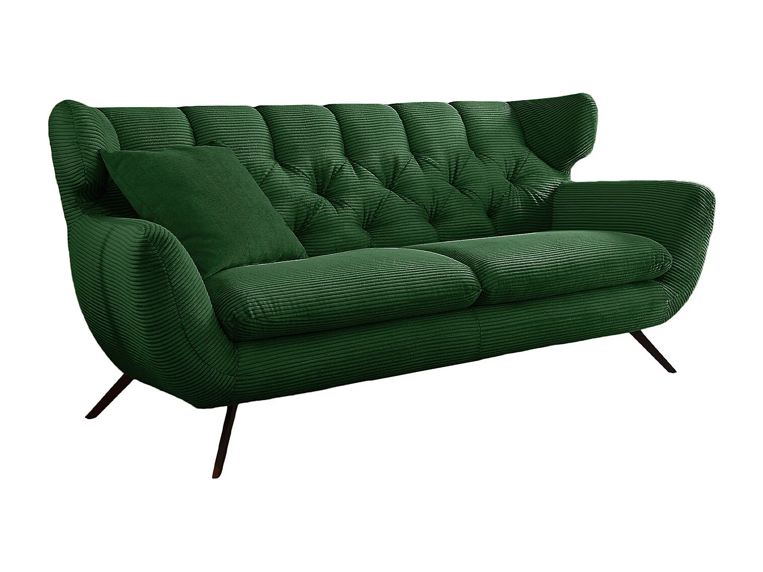 Sofa - Smaragdgrün Cord - CHARME