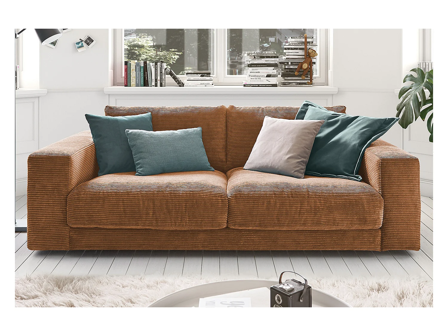 Sofá - marrón Pana - MADELINE