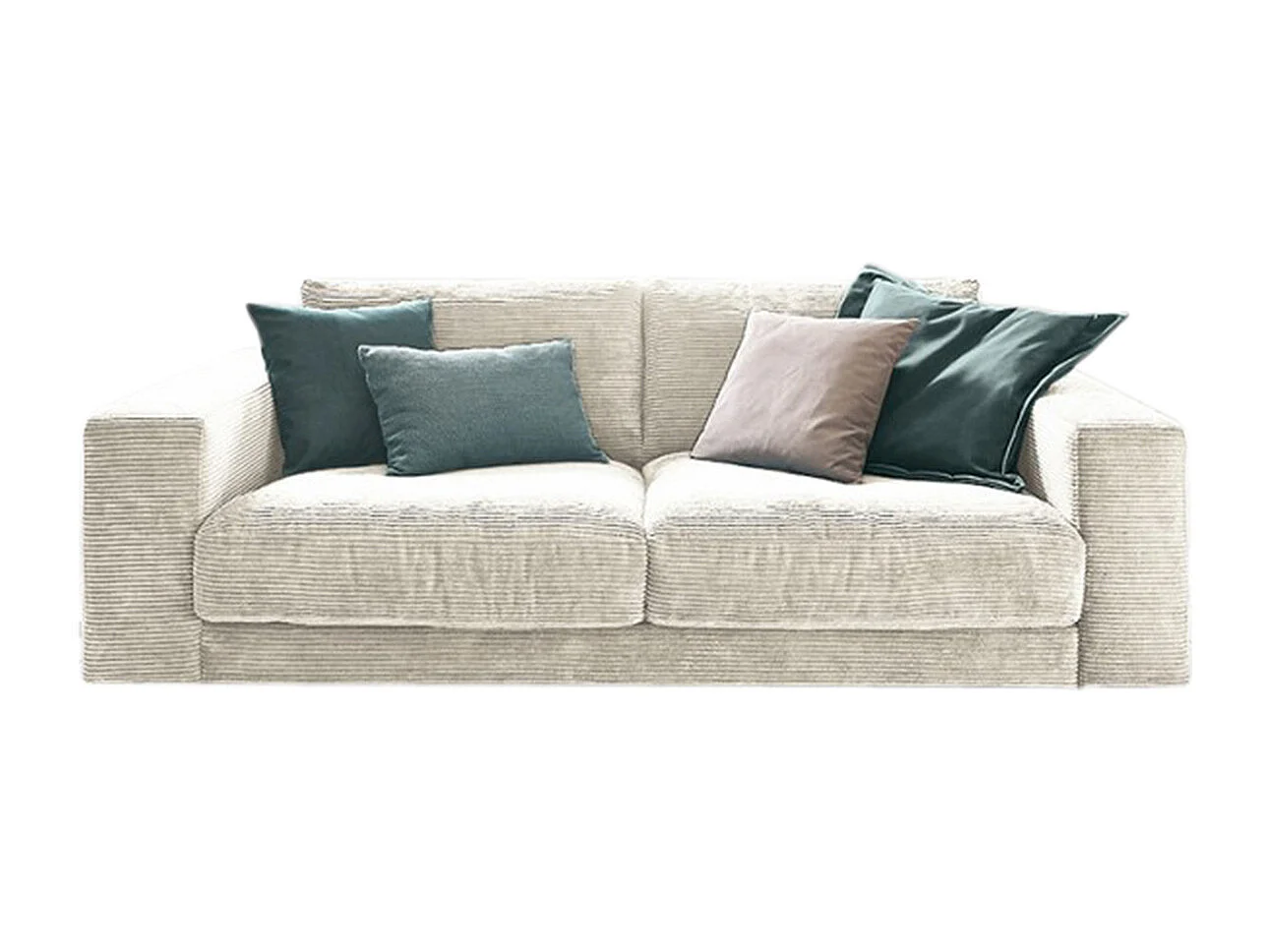 Sofa - Cremeweiß Cord - MADELINE