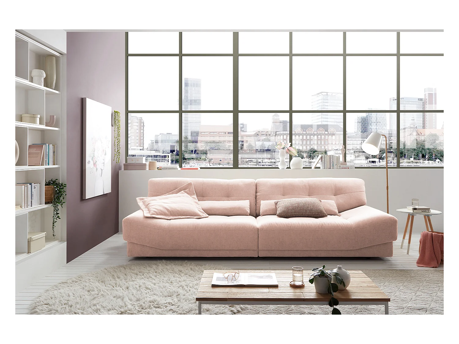 Sofa - Pink Webstoff - MOZZA