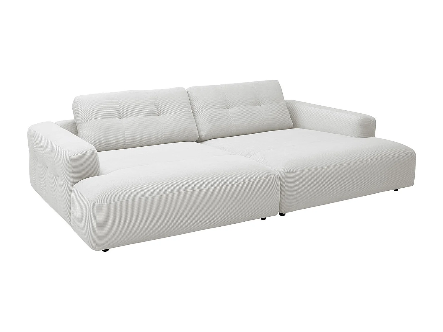 Canapé - blanc Velours côtelé - MIKA
