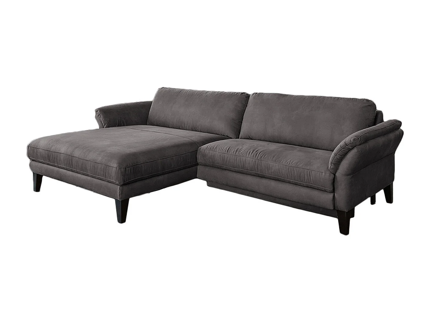 Ecksofa - Anthrazit Webstoff - MALTA