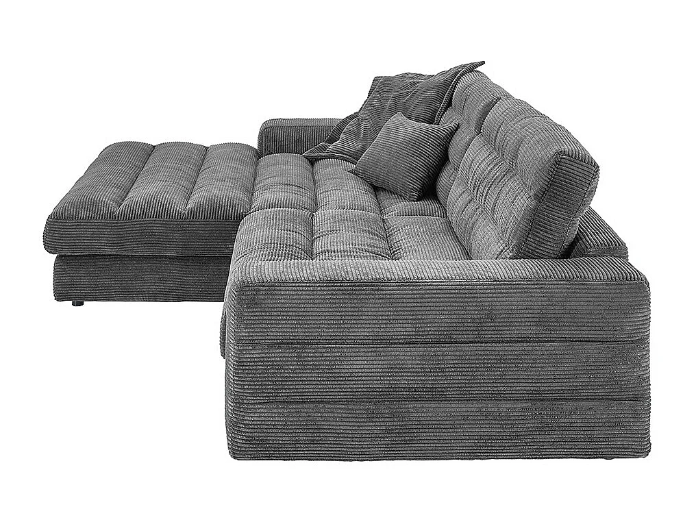 Canapé - Gris Velours côtelé - LANA