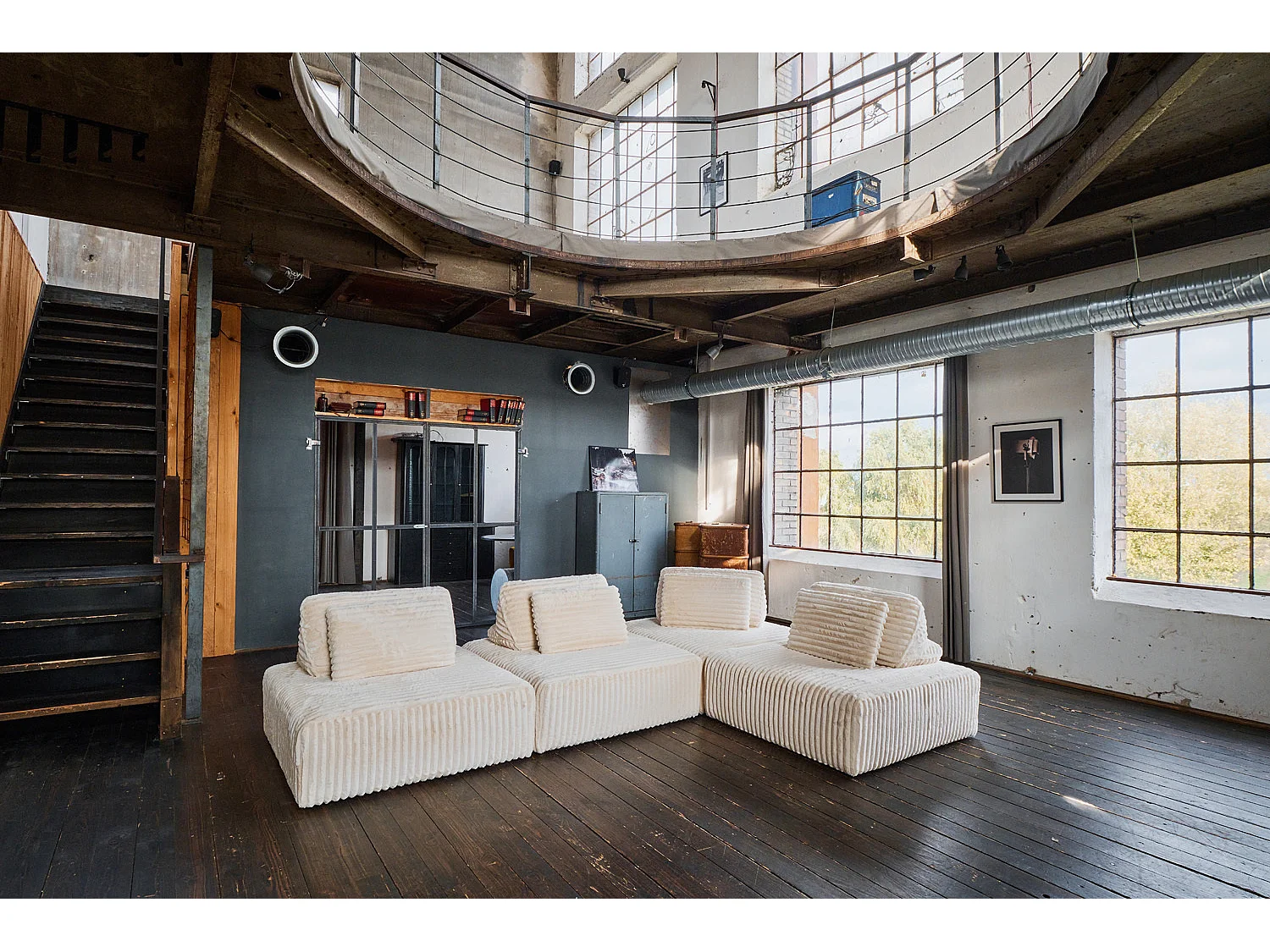 Modulsofa - Cremeweiß Cord - WIOLO SOFT