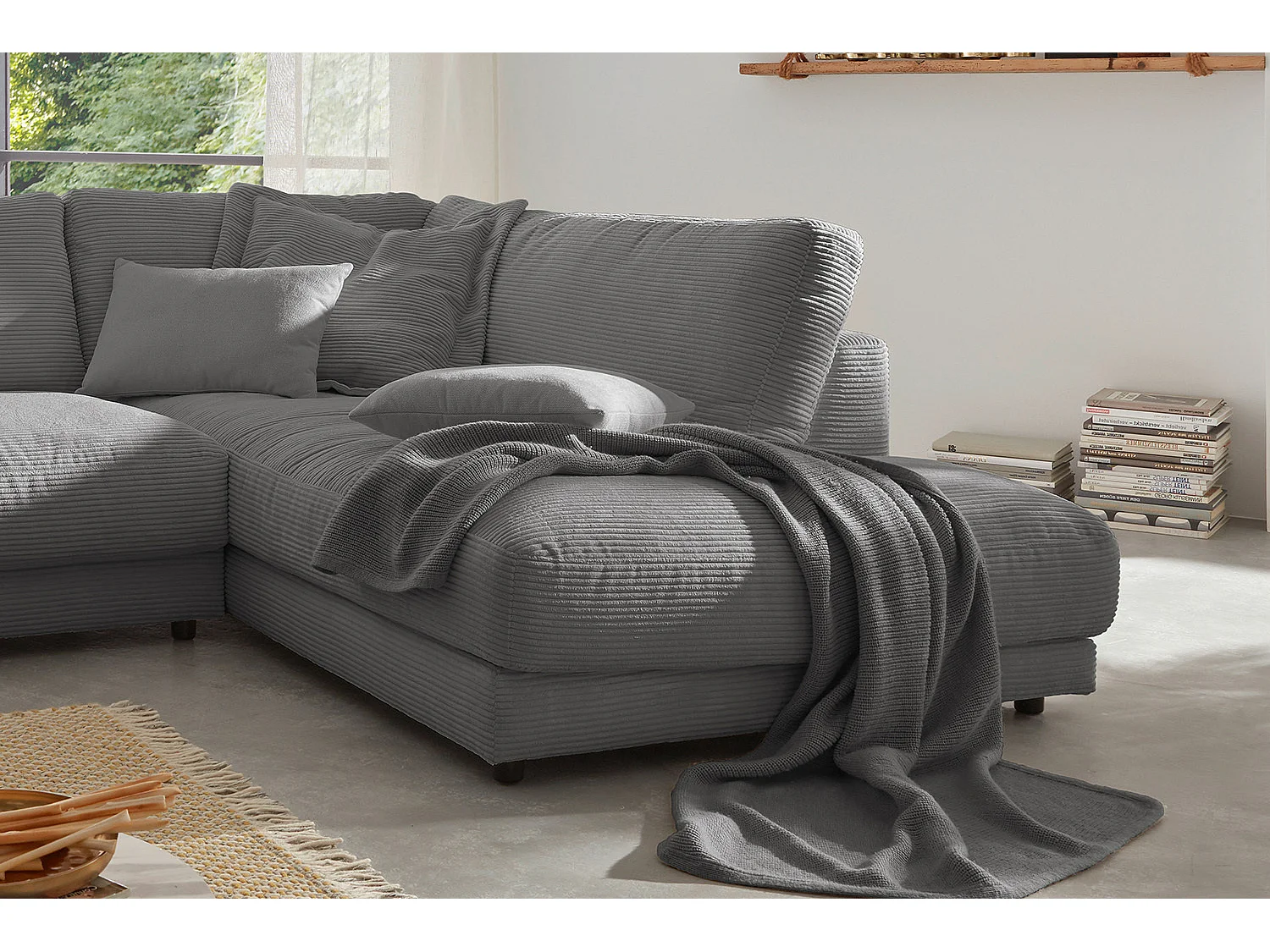 Hoekbank - Grijs Koord - MADELINE