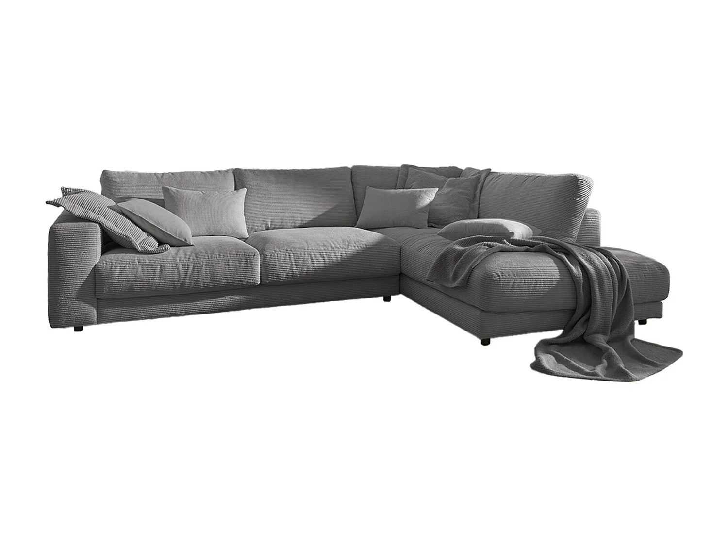 Divano - Grigio Velluto a coste - MADELINE