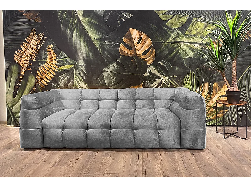 Sofa - Hellgrau Velvet - ROSARIO