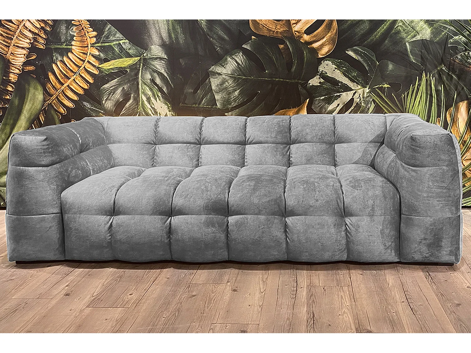 Sofa - Hellgrau Velvet - ROSARIO