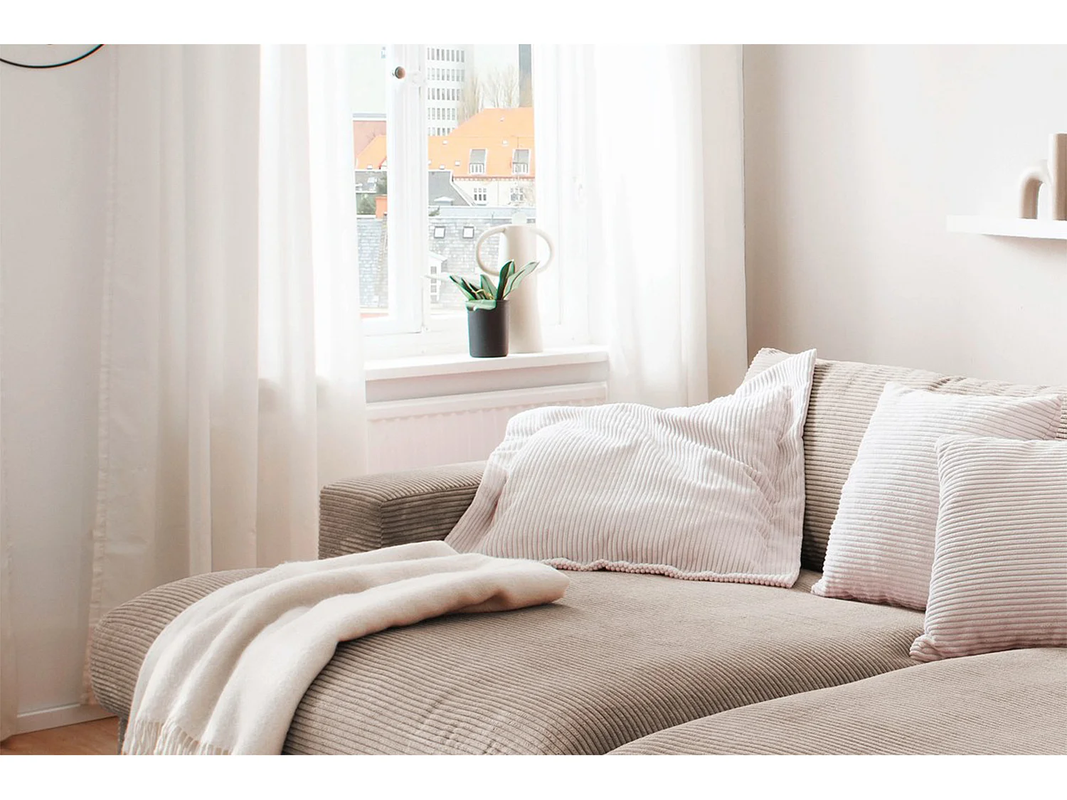 Grote bank - Taupe Koord - MADELINE