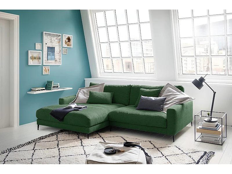 Sofá - verde esmeralda Pana - CARA