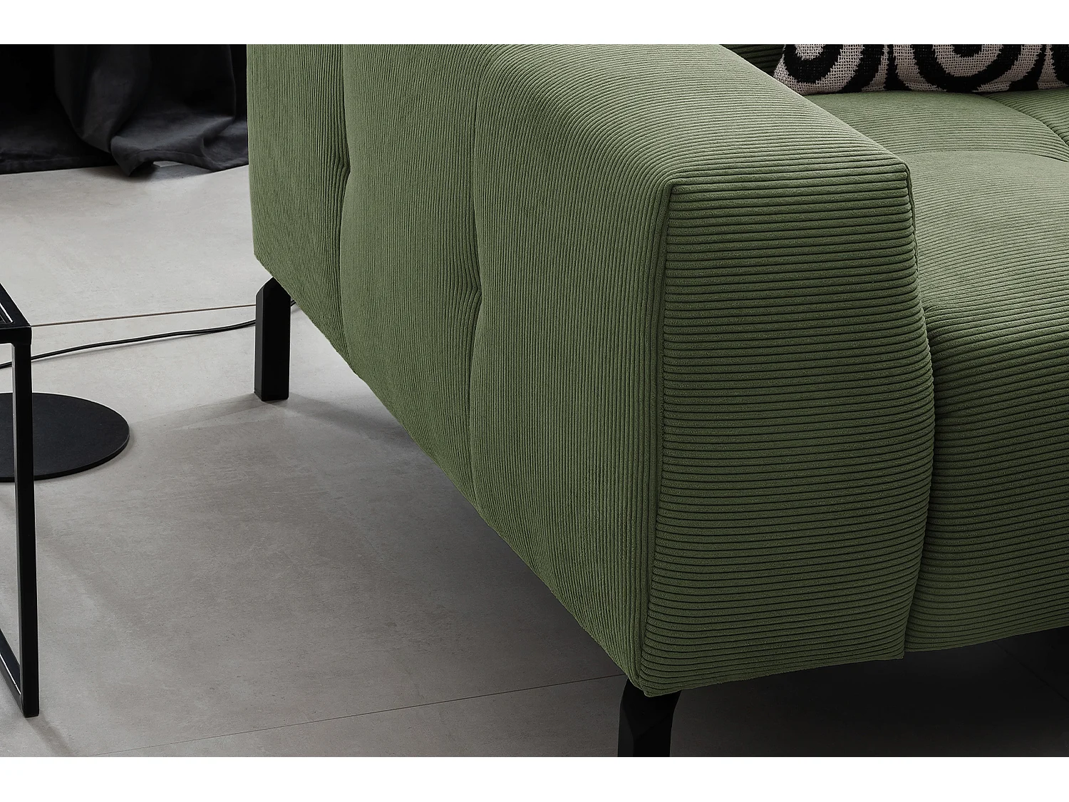 Ecksofa - Grün Cord - OHIO