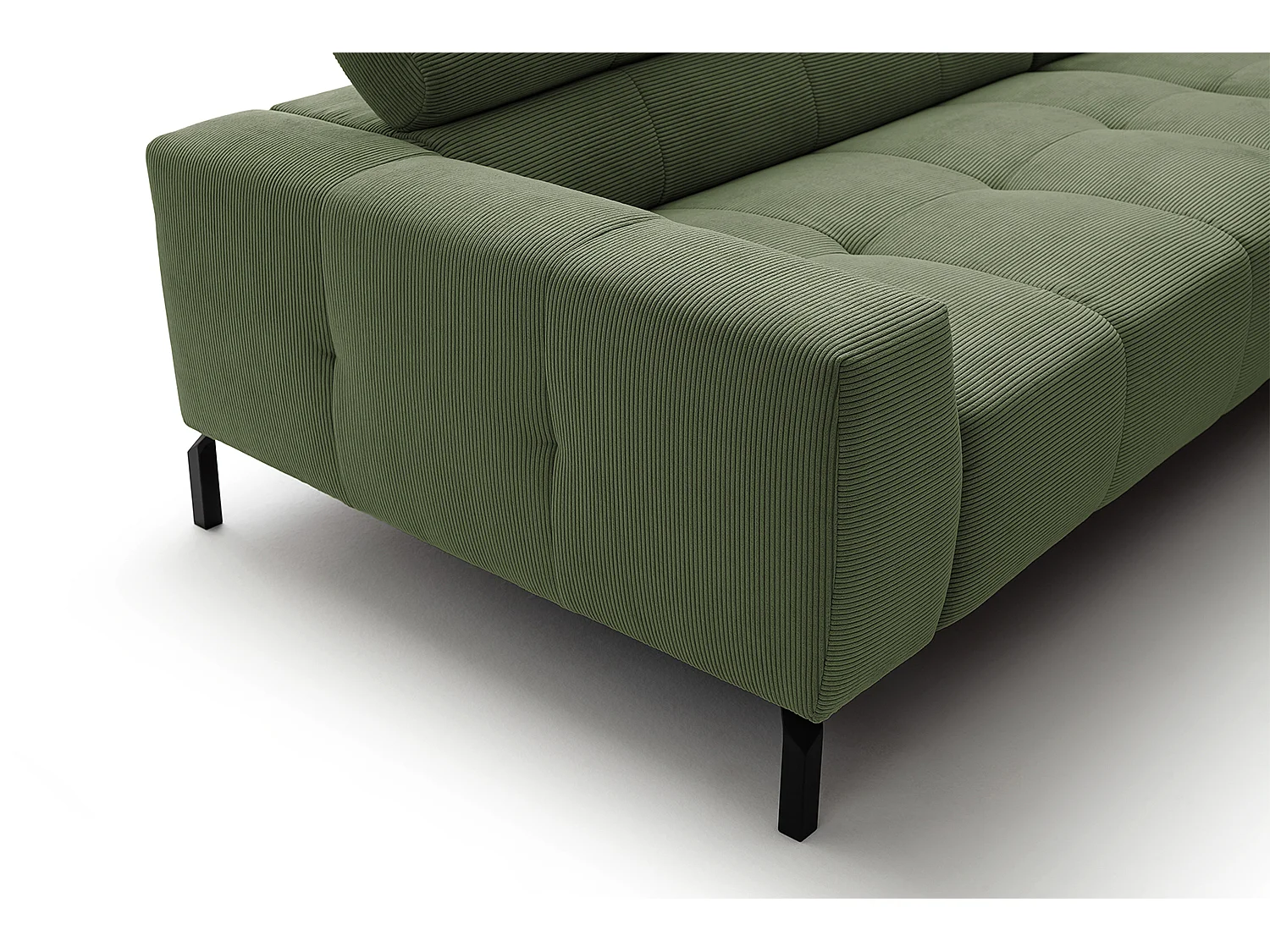 Ecksofa - Grün Cord - OHIO