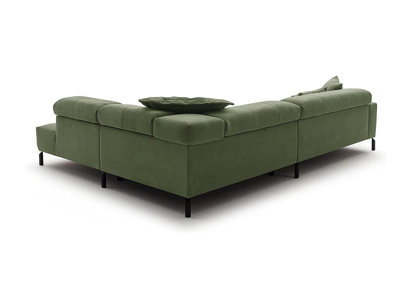 Ecksofa - Grün Cord - OHIO