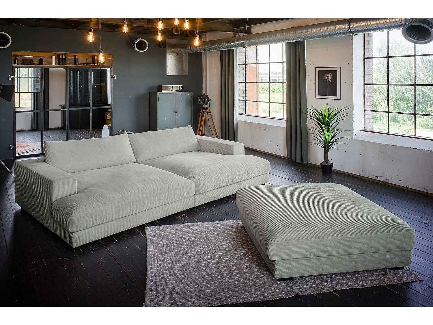 Sofá - gris claro Pana - MADELINE