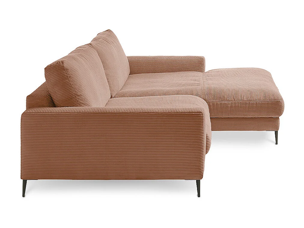 Ecksofa - Braun Cord - CARA