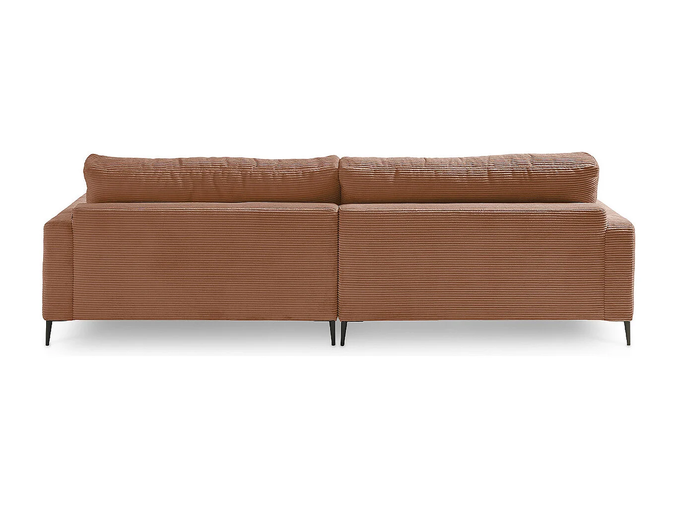 Ecksofa - Braun Cord - CARA