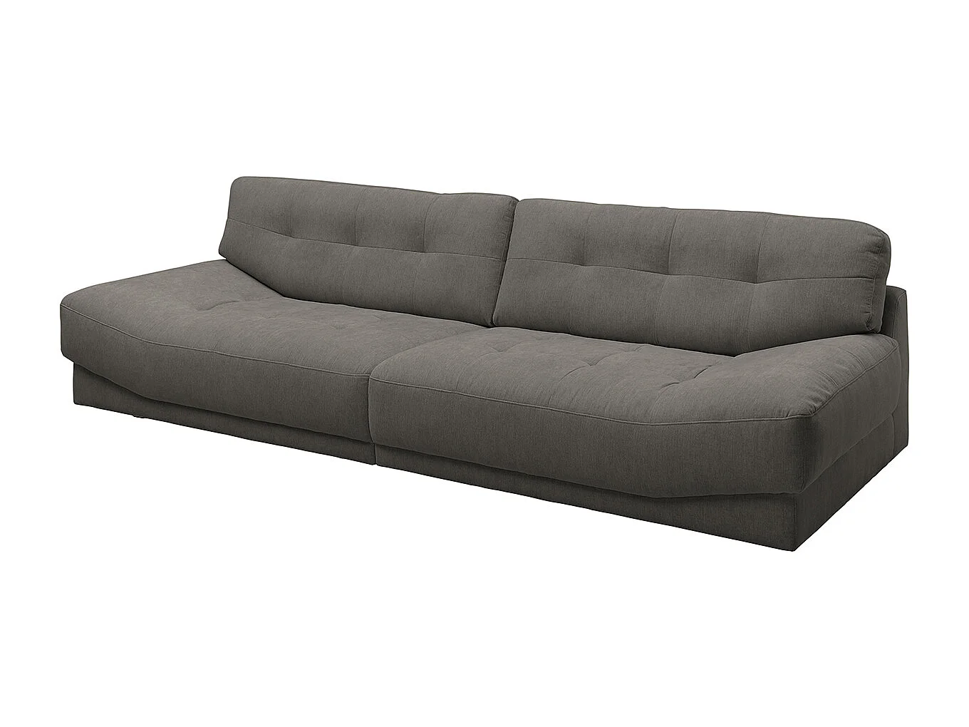Sofa - Grau Webstoff - MOZZA