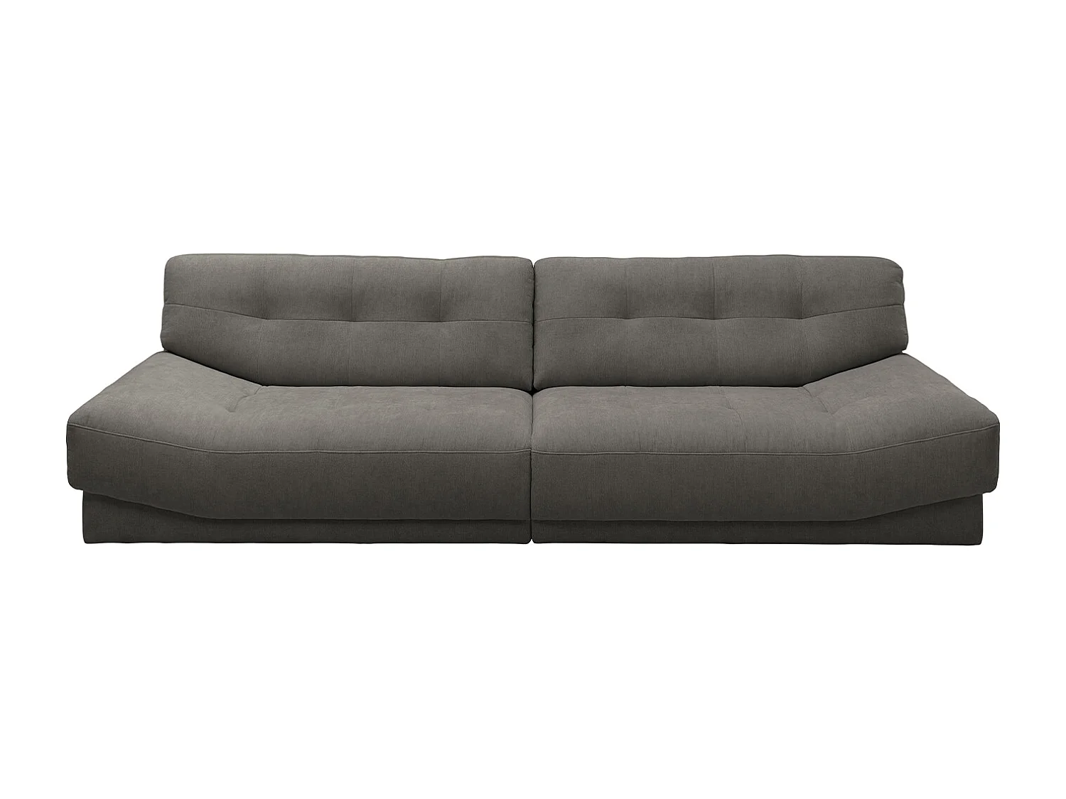 Sofa - Grau Webstoff - MOZZA