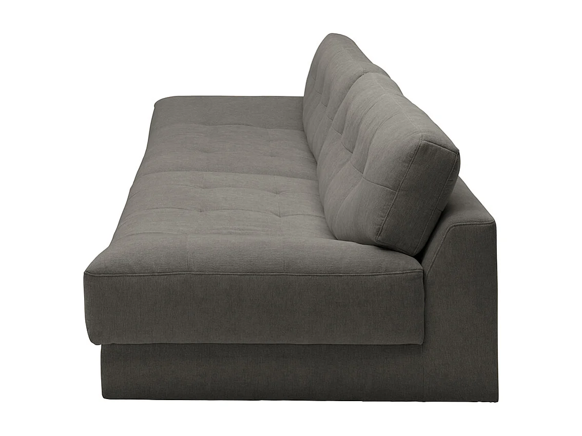 Sofa - Grau Webstoff - MOZZA