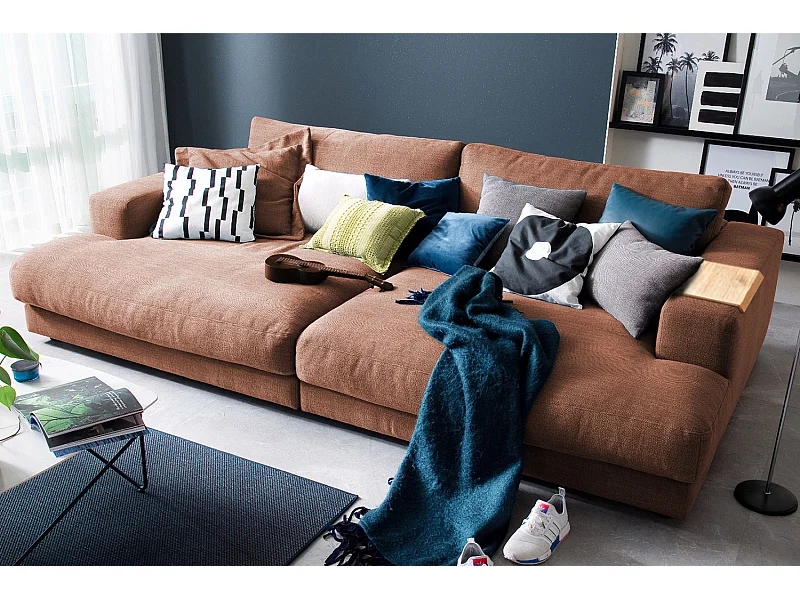 Grote - Bruin Geweven stof - MADELINE