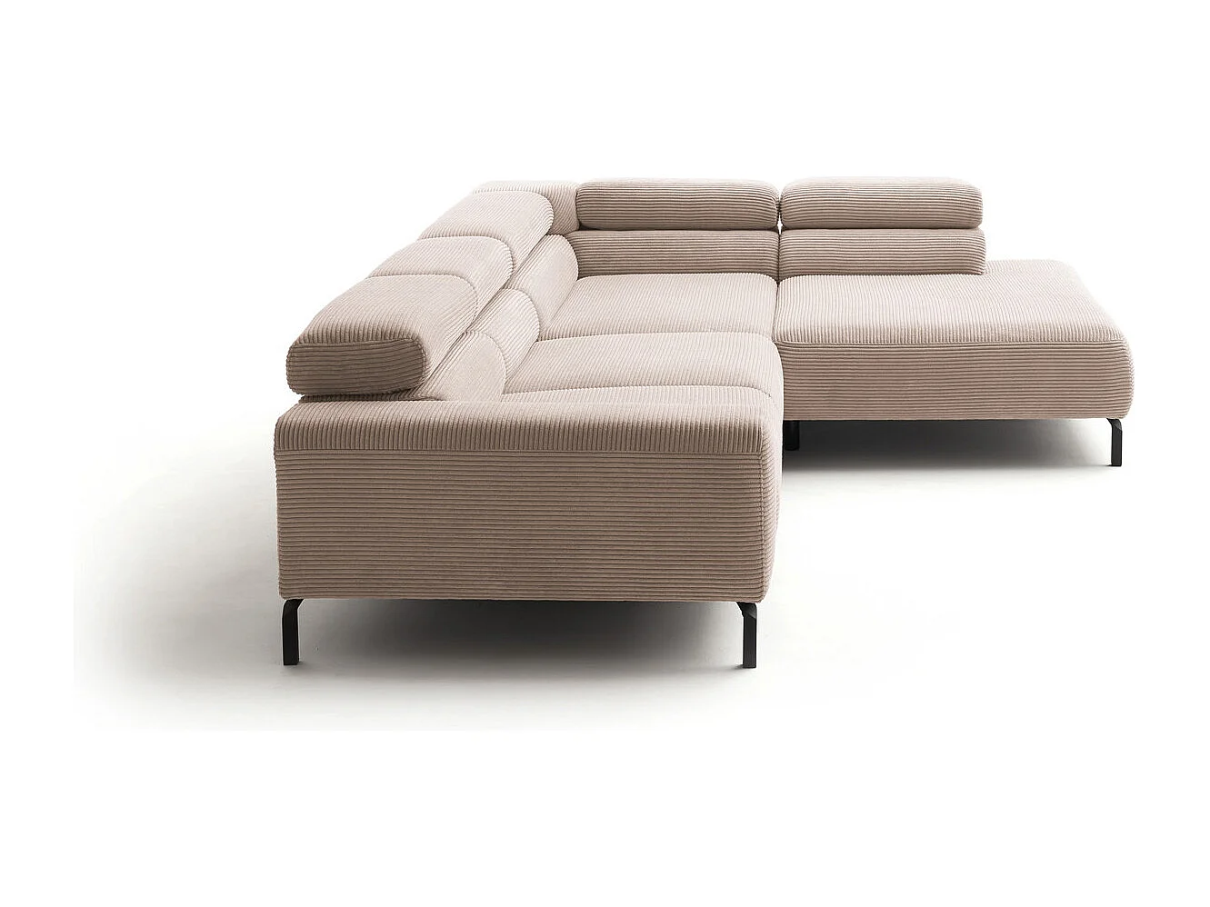 Hoekbank - Taupe Koord - DELIA