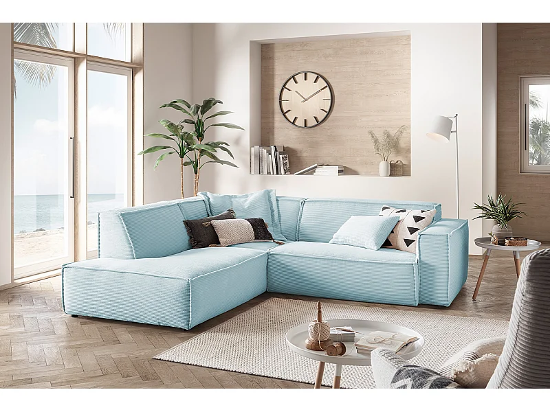 Divano - azzurro chiaro Velluto a coste - SAMU