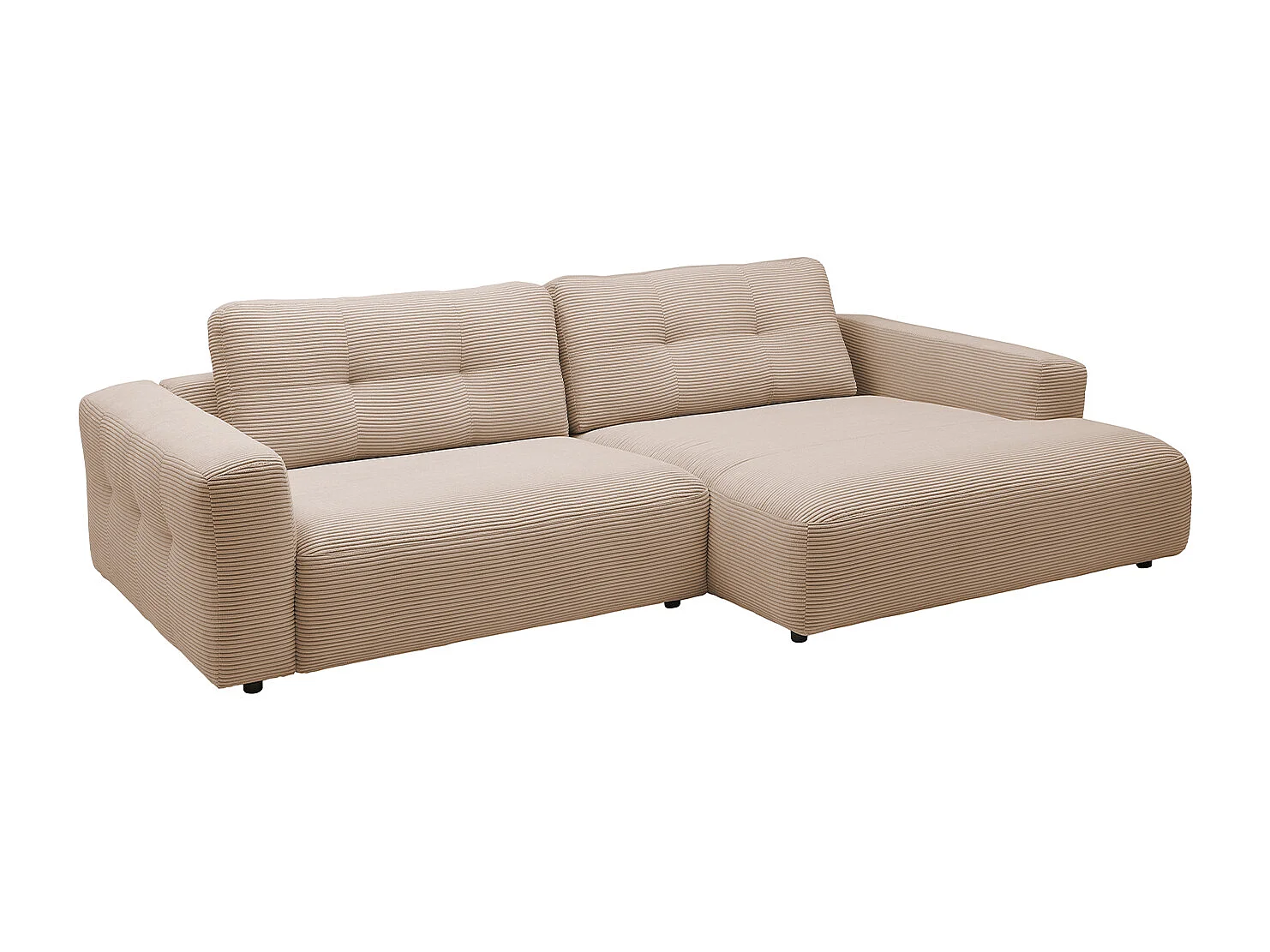 Ecksofa - Taupe Cord - MIKA