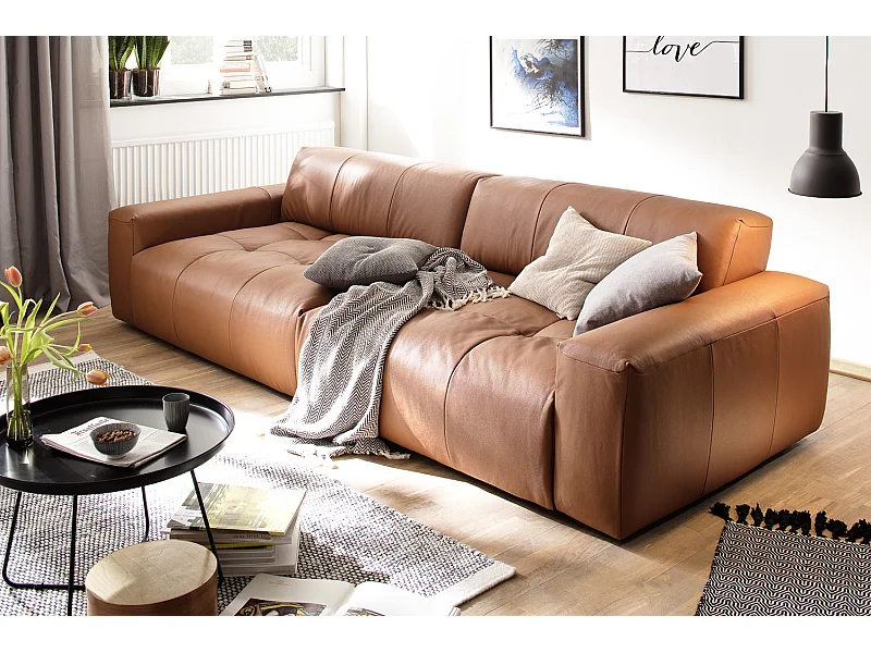 Ledersofa - Braun Leder - PALACE