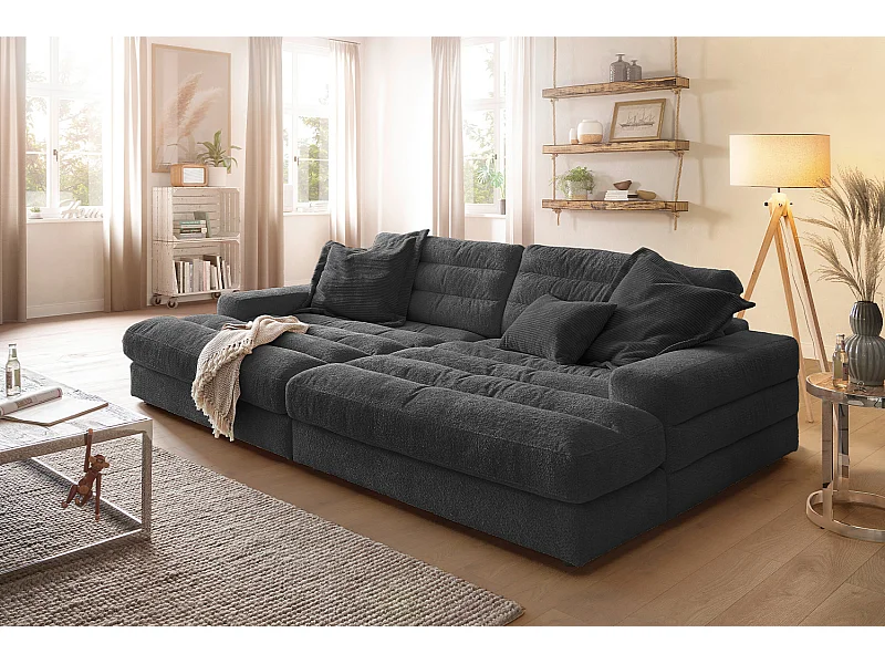 Sofá - Negro tela tejida - LANA