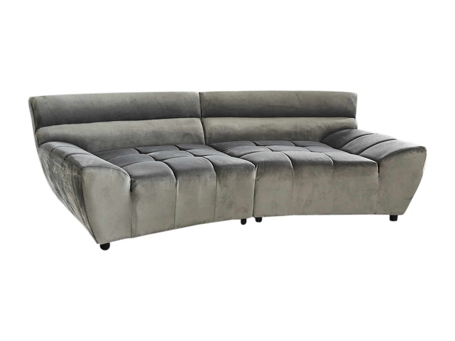 Bigsofa - Grau Webstoff - SETO