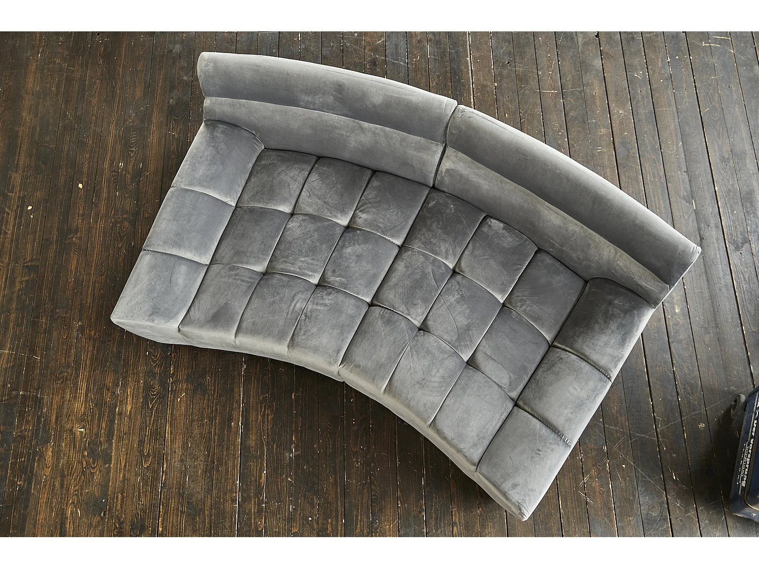 Bigsofa - Grau Webstoff - SETO