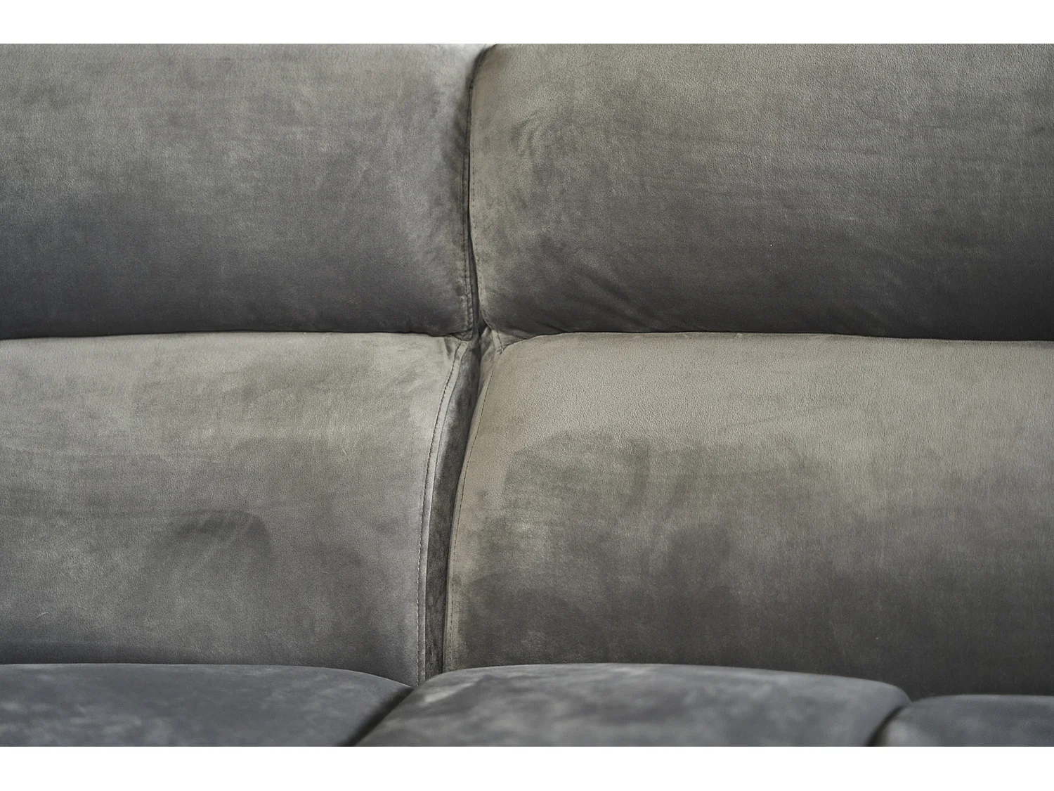 Bigsofa - Grau Webstoff - SETO