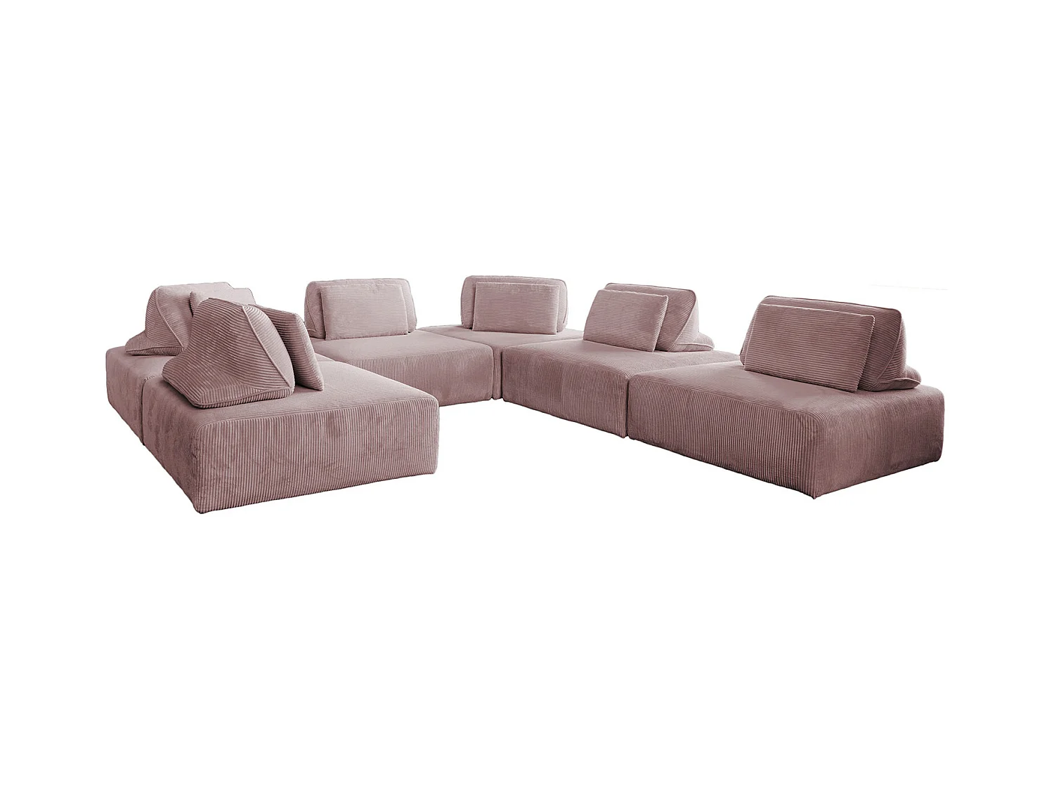 Modulsofa - Pink Cord - WIOLO SOFT